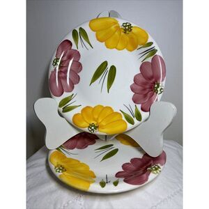 ROMA ITALY Salad Plates Set Of 2 Handmade & Hand Crafted In Italy La Primula